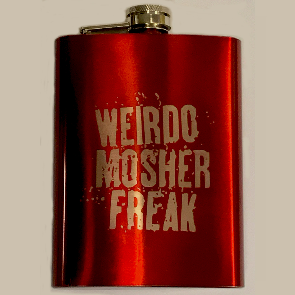 Sophie Lancaster - Weirdo Mosher Freak Red Hip Flask