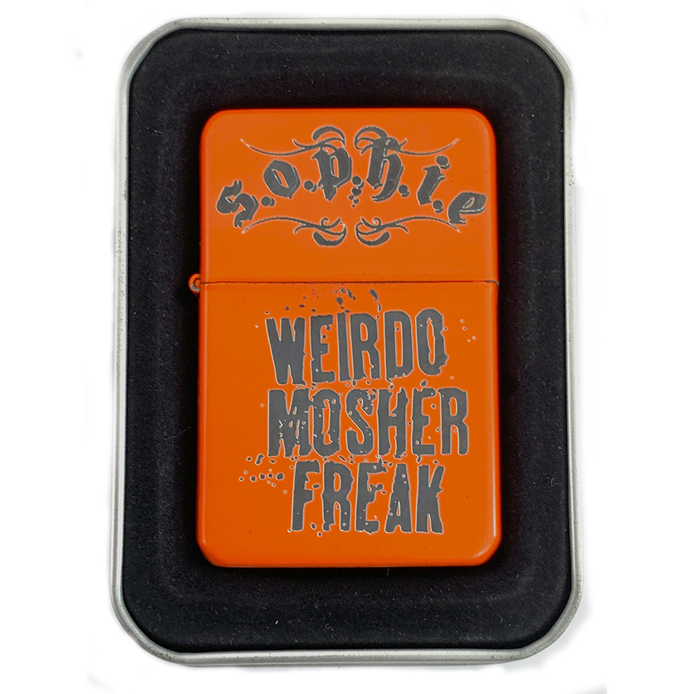 Sophie Lancaster - S.O.P.H.I.E/Weirdo Mosher Freak Orange Lighter