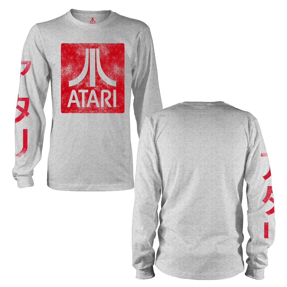 Atari - Box Logo Grey (Longsleeve)