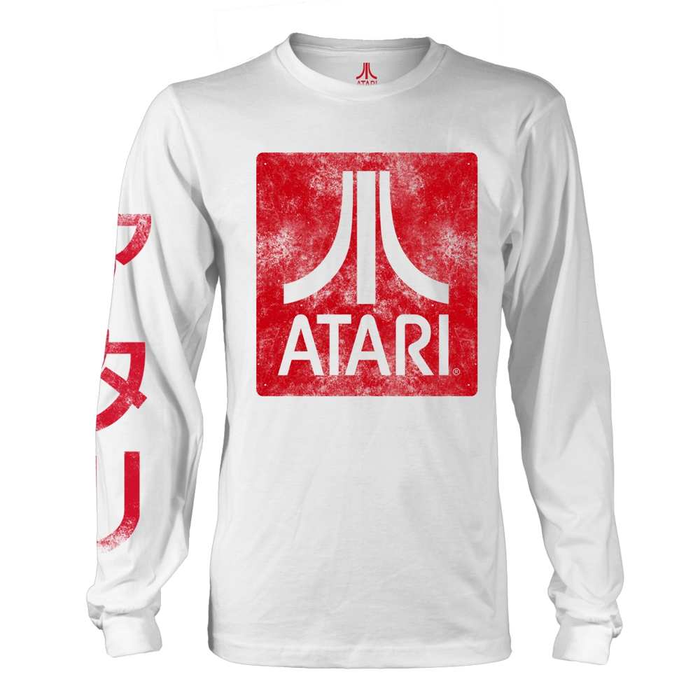 Atari - Box Logo White (Longsleeve)