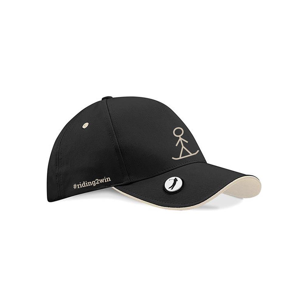The Ellie Soutter Foundation - Riding 2 Win Golf Baseball Cap - Black & Putty
