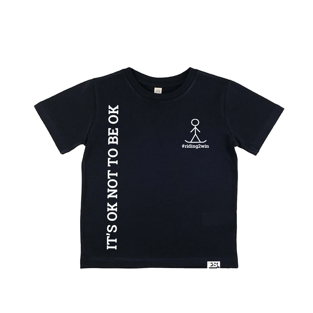 The Ellie Soutter Foundation - It’s OK Kids T-Shirt - Black