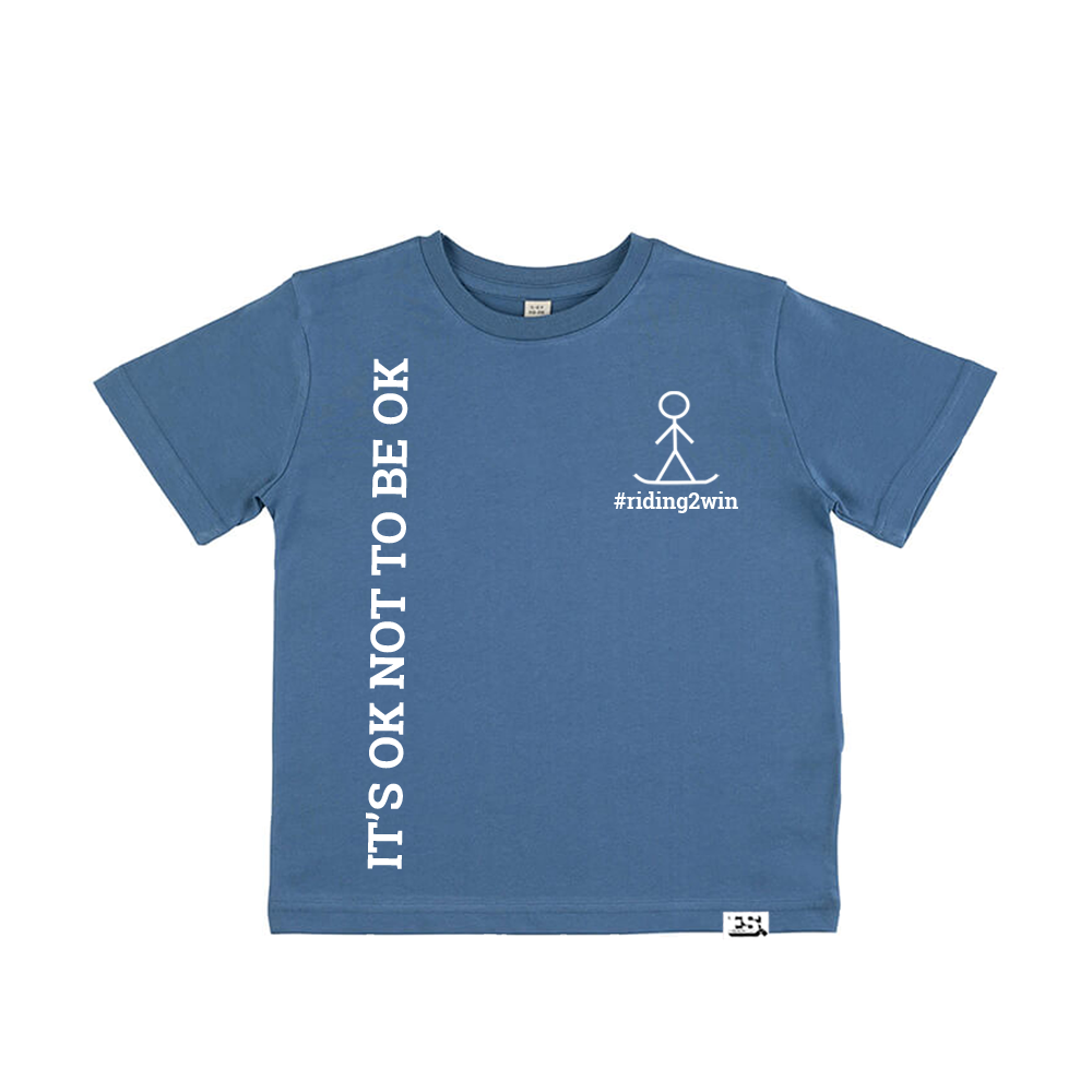The Ellie Soutter Foundation - It’s OK Kids T-Shirt - Faded Denim