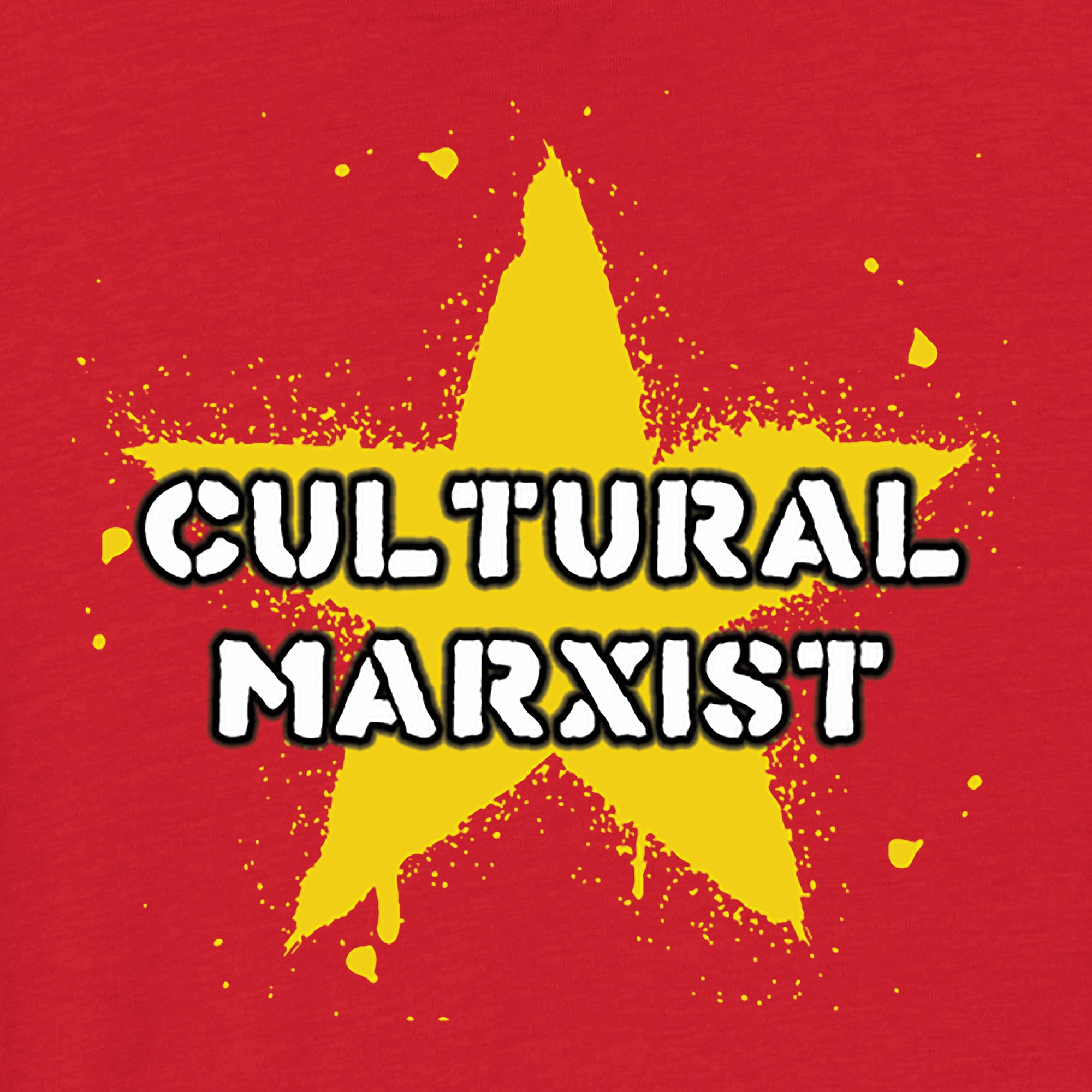 HEAVY MANNERS - Cultural Marxist (Bright Red) T shirt