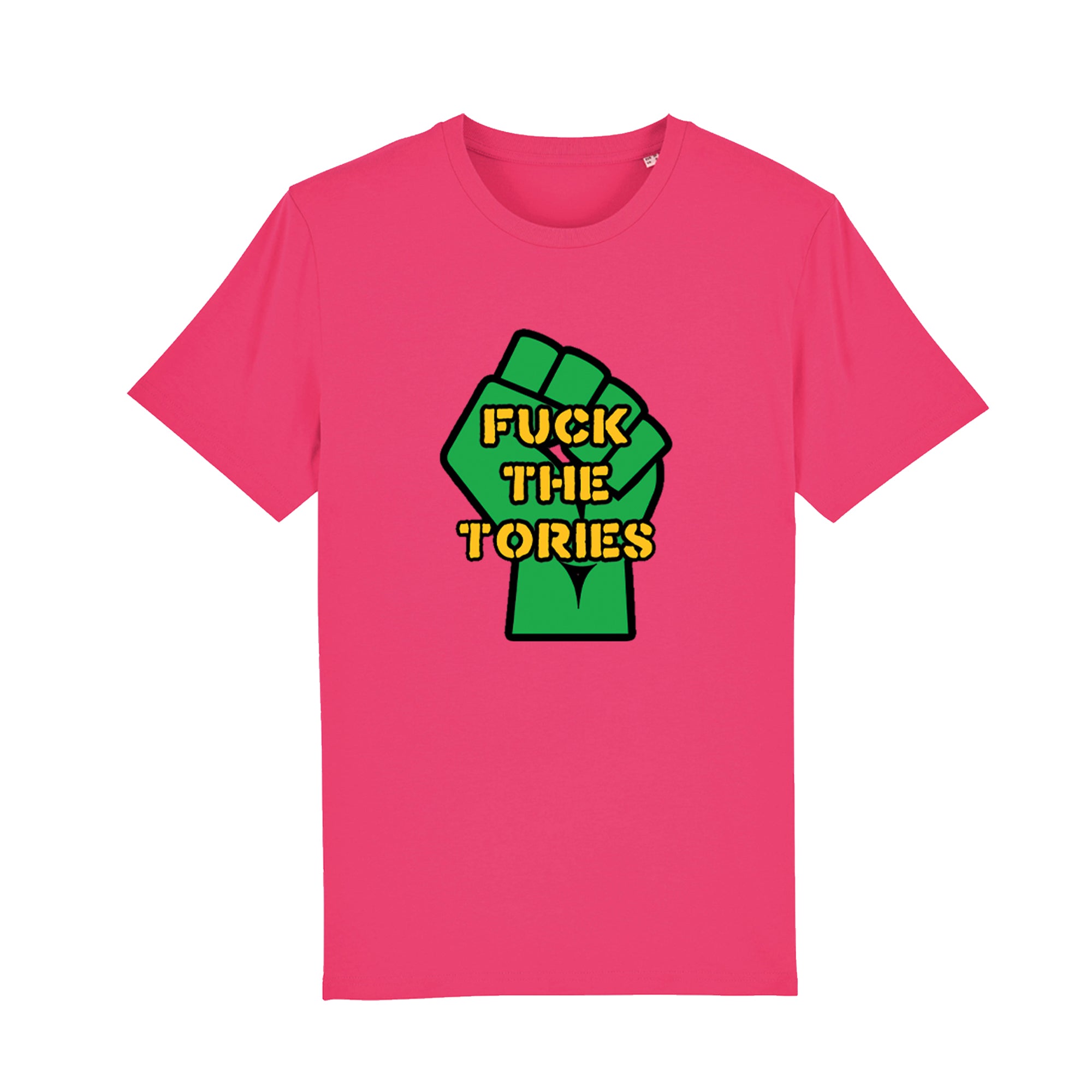 HEAVY MANNERS - Fuck The Tories (Pink Punch) T Shirt