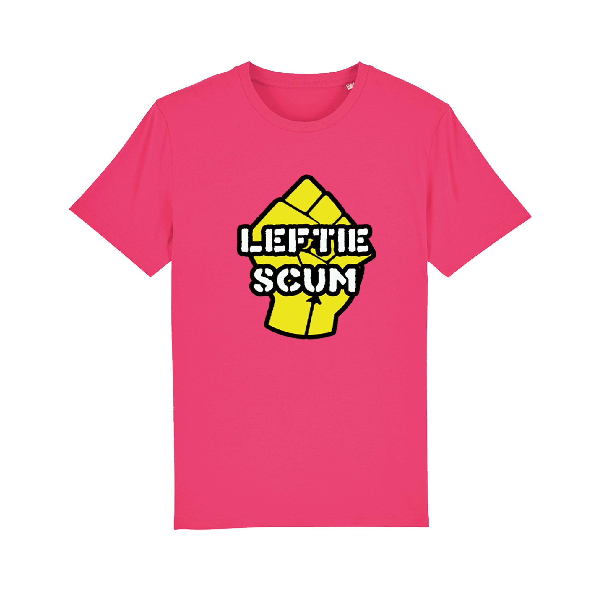 HEAVY MANNERS - Leftie Scum (Pink Punch) T Shirt