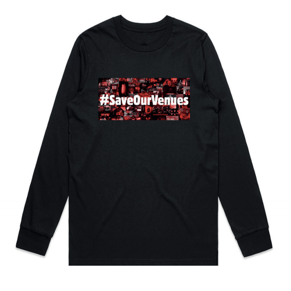 Save Our Venues - #Savethe30 Longsleeve (Black)