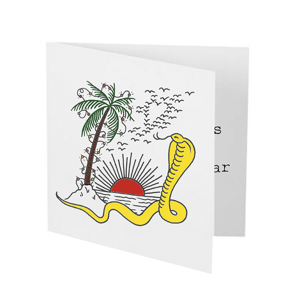 The Joe Strummer Foundation - Palm Tree Christmas Cards Pack of 8