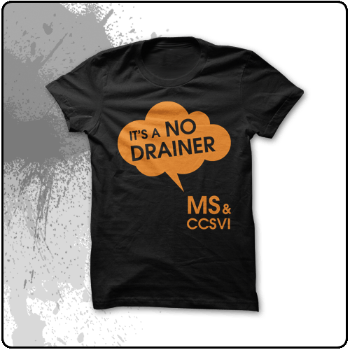 Mikes MS T-Shirts - No Drainer (Black)