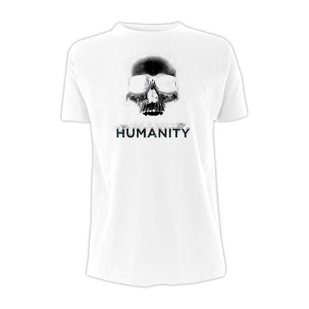 Ricky Gervais - Humanity Tour Skull Sunglasses (White)