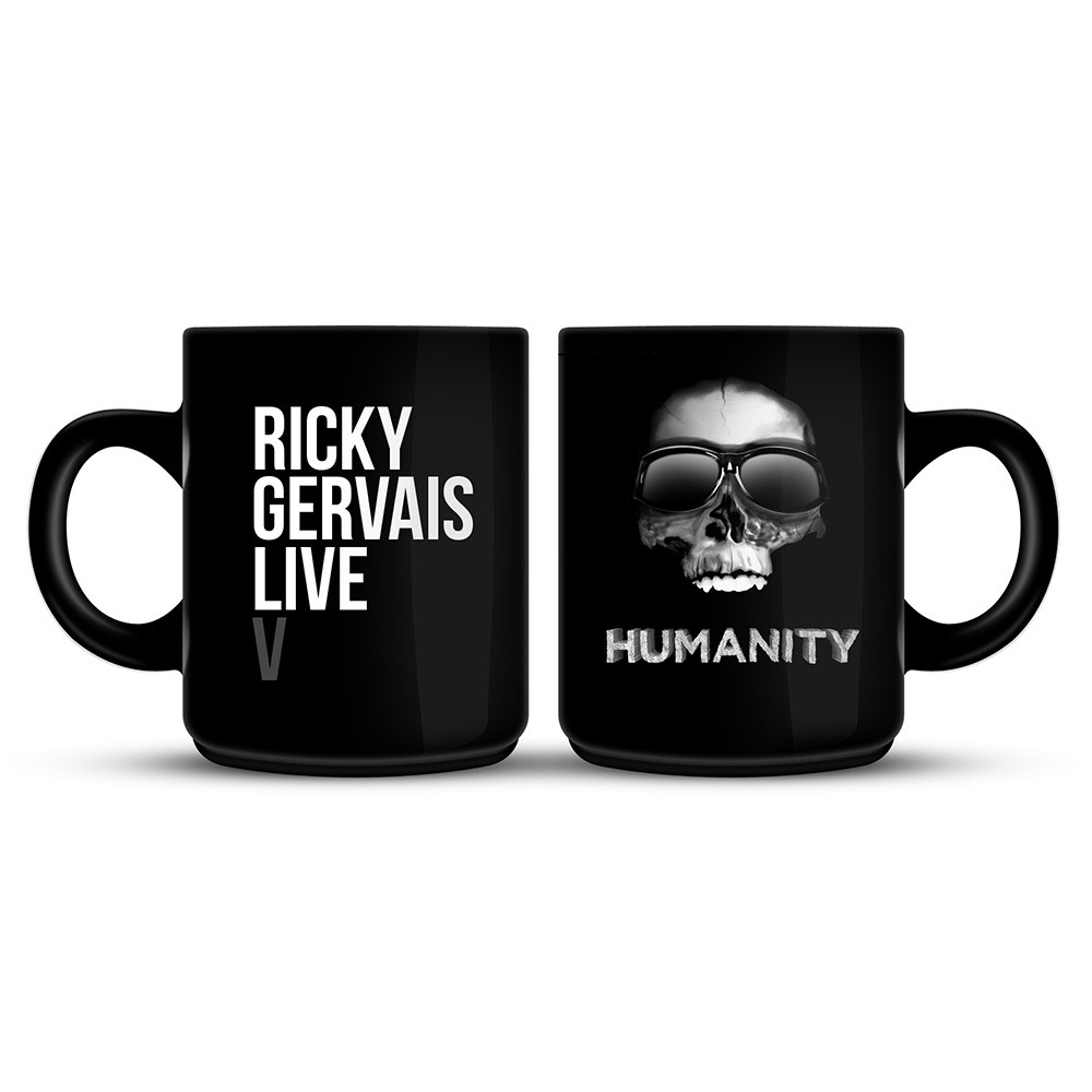 Ricky Gervais - Humanity Tour Skull Sunglasses (Black)