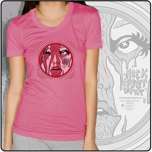 Died Young Stayed Pretty - Face (Womens Pink)