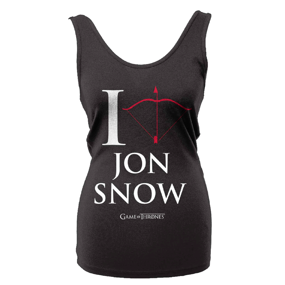 Game Of Thrones - I Love Jon Snow (Girls Tank Top)