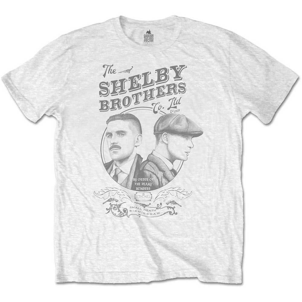 Peaky Blinders - Shelby Brothers Logo Circle Faces (White)