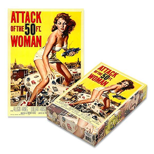 Plan 9 Movies - Attack Of The 50Ft Woman (500 Piece Jigsaw Puzzle)