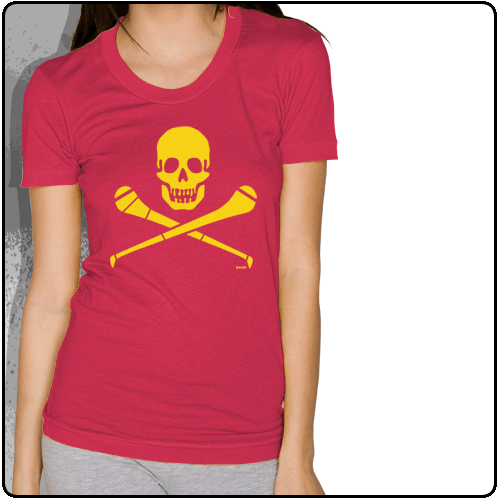 Pride Street - Skull & Hurley (Womens Red With Yellow)