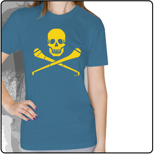 Pride Street - Skull & Hurley (Womens Royal Blue With Yellow)