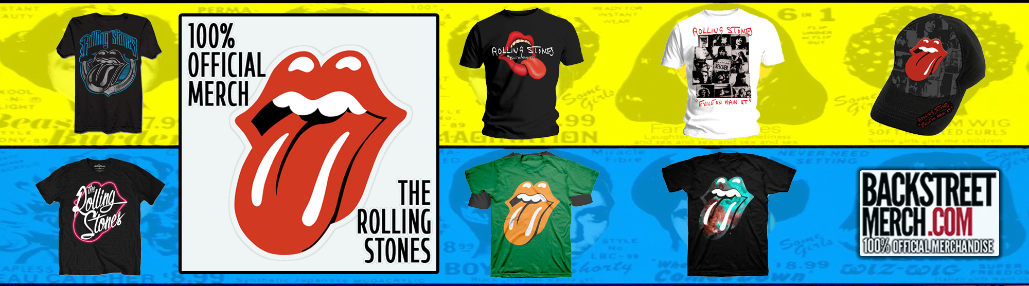 The Rolling Stones Official Merchandise logo