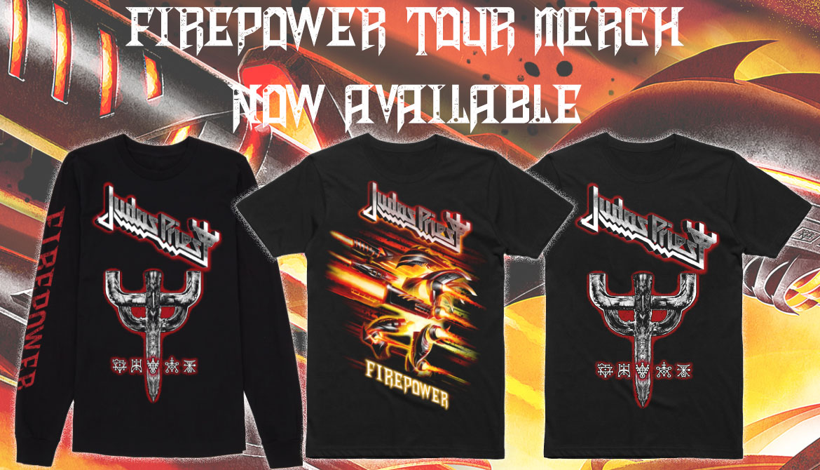 judas priest firepower tour shirt